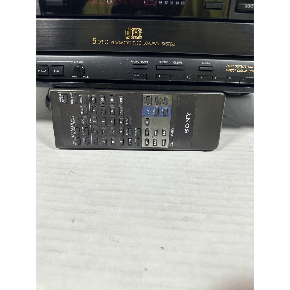 Sony CDP-C615 5-Disc Carousel Player Changer with Remote DSP Japan PARTS ONLY - Picture 3 of 11